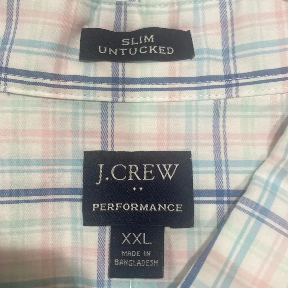 J. Crew Slim Untucked flex performance casual shirt